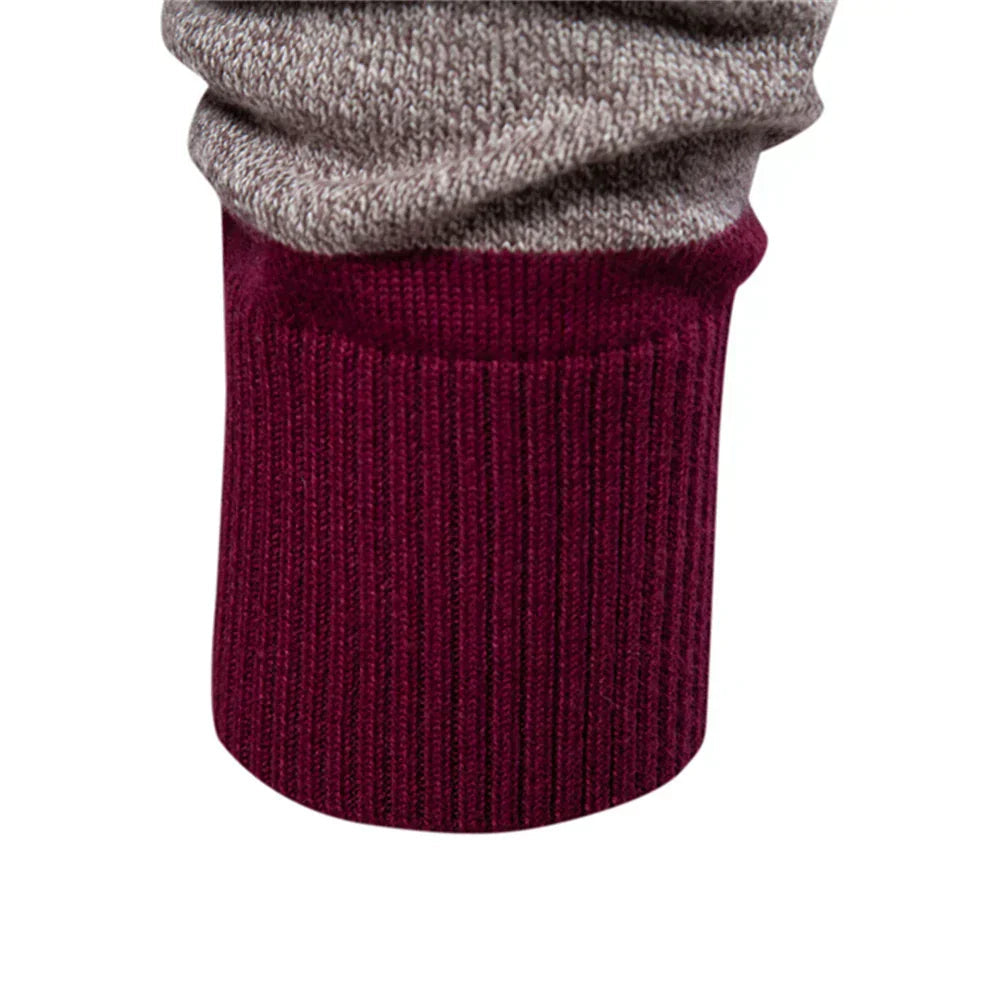 Pull à col polo homme à coloris contrastés pour une élégance sportive et un style polyvalent