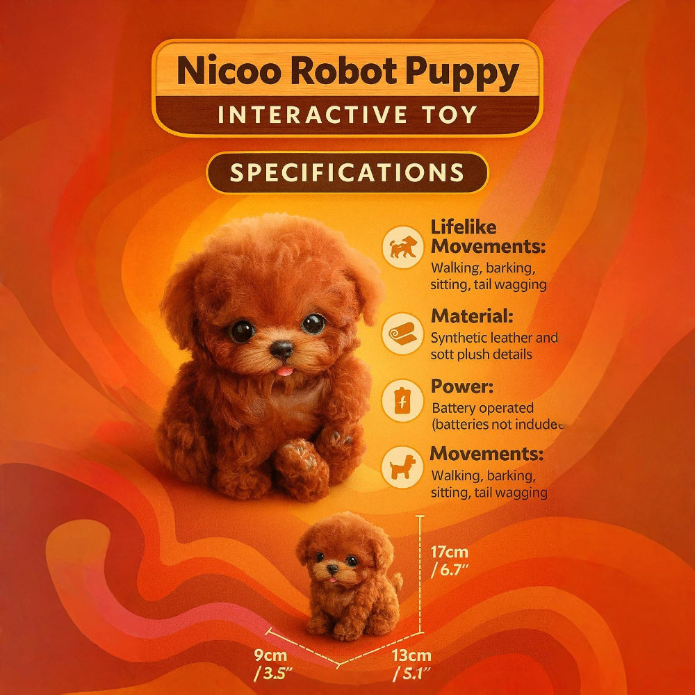 Lifelike Interactive Robot Puppy Toy for Engaging Playtime and Fun