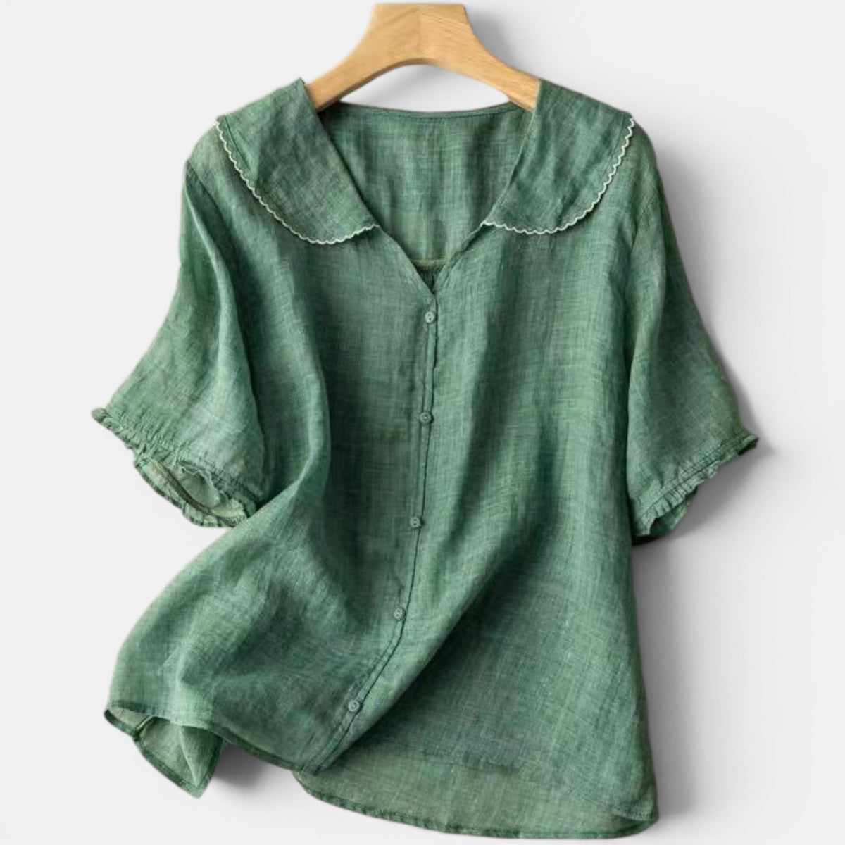 Women's Relaxed Fit Short Sleeve Blouse