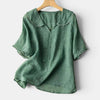 Women's Vintage Button Front Blouse Relaxed Fit