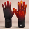 Men's Heated Winter Gloves with Zip Cuff Design