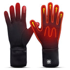 Men's Heated Winter Gloves with Zip Cuff Design