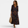 Women's Floral Maxi Dress Relaxed Elegant Fit