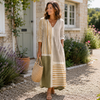 Women's Relaxed Maxi Dress Earth Tone Style