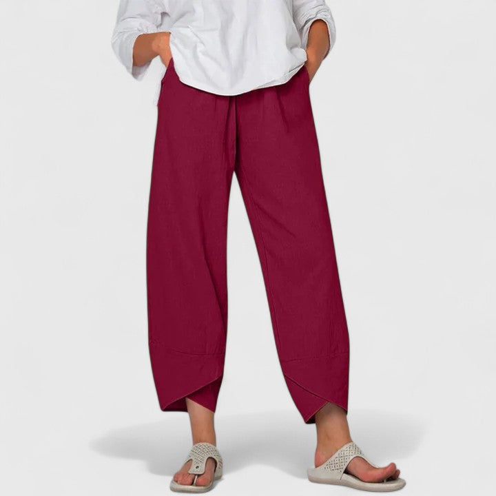 Pantalon chic à jambes larges d’inspiration vintage
