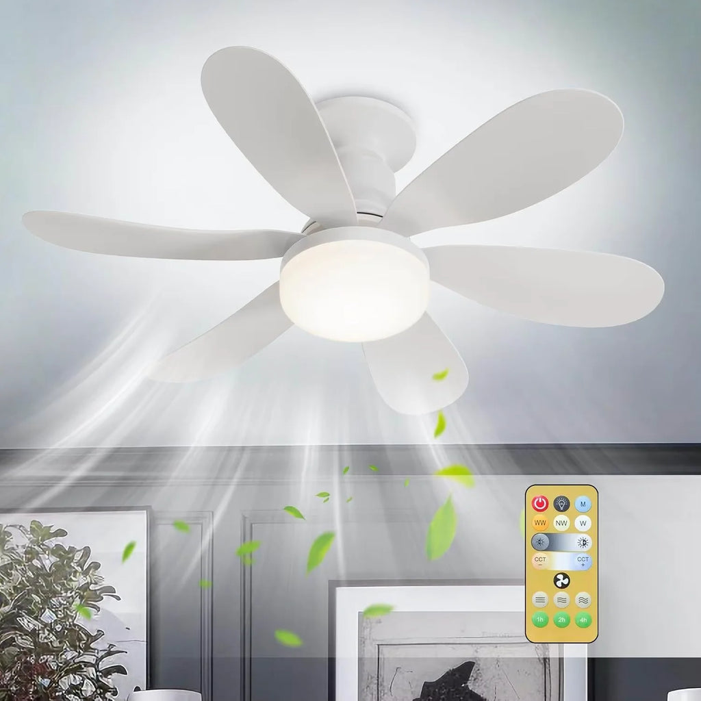 LED Ceiling Fan Light with Remote Control