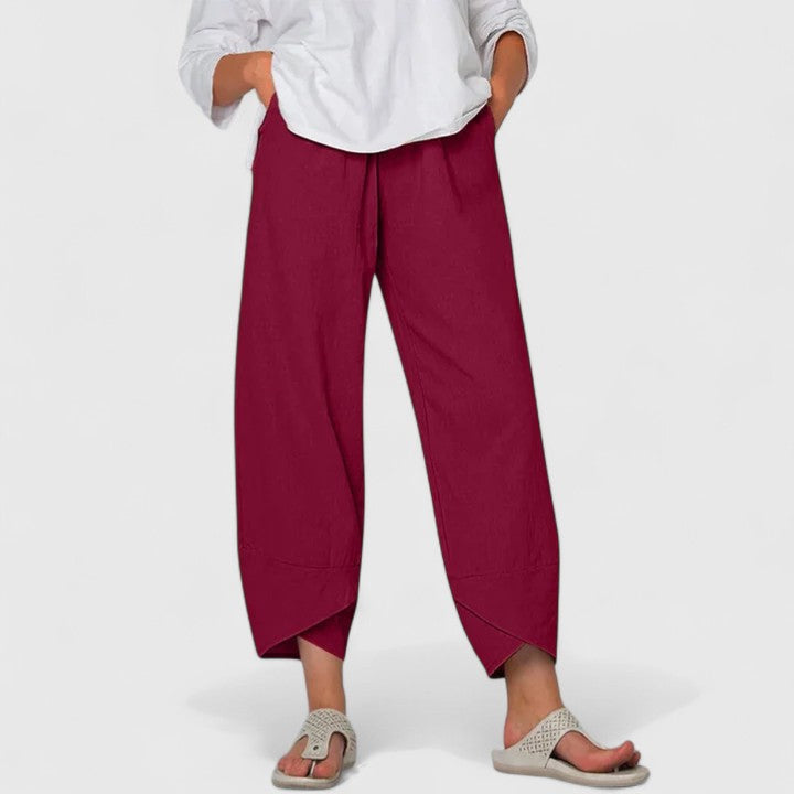 Pantalon chic à jambes larges d’inspiration vintage