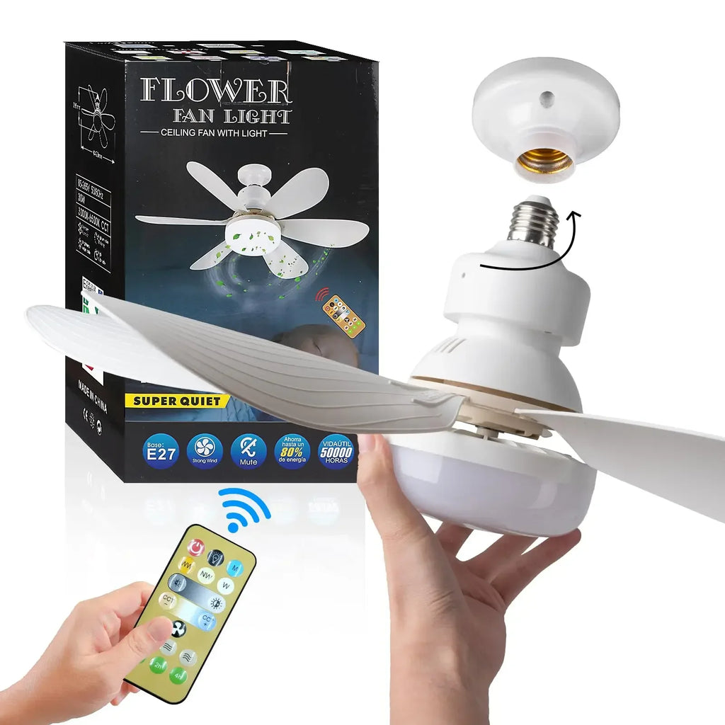 LED Ceiling Fan Light with Remote Control