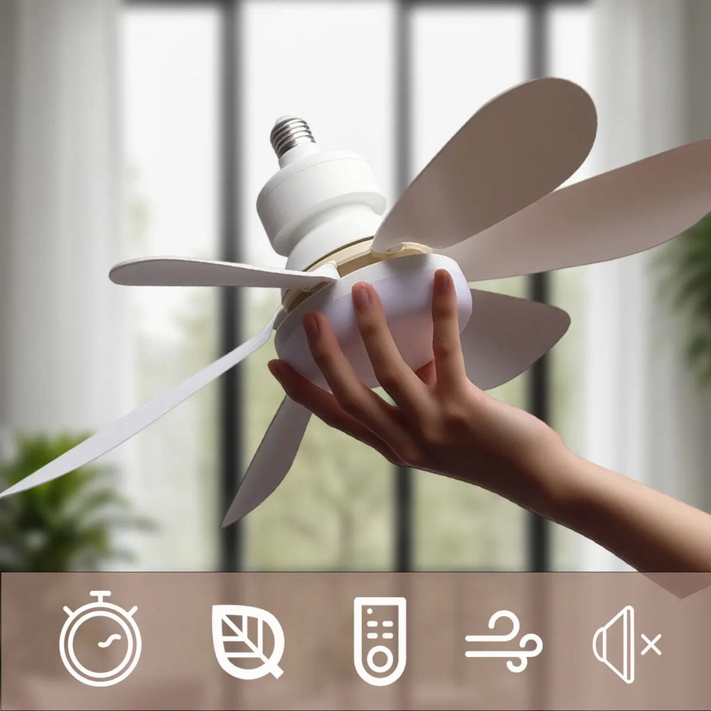 LED Ceiling Fan Light with Remote Control