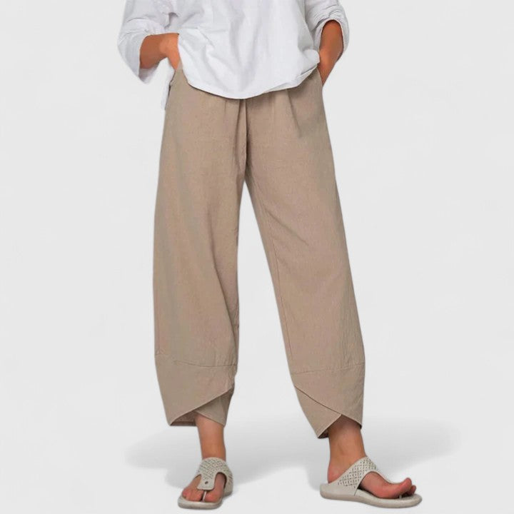 Pantalon chic à jambes larges d’inspiration vintage