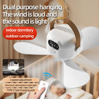 Rechargeable Portable Camping Ceiling Fan with Remote Control