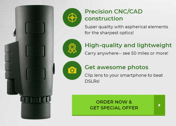 Monocular Telescope with Smartphone Holder and Tripod Stand