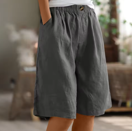 Shorts légers pour femme avec taille élastique