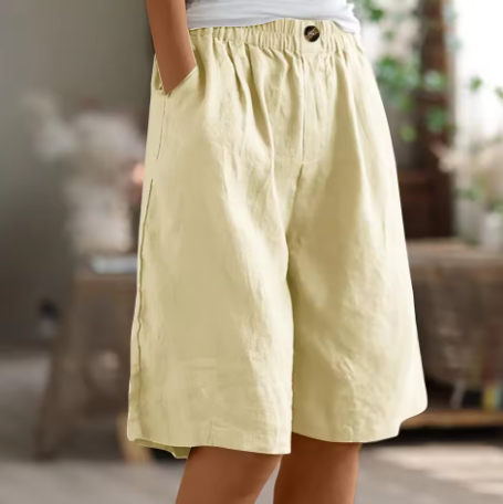 Shorts légers pour femme avec taille élastique