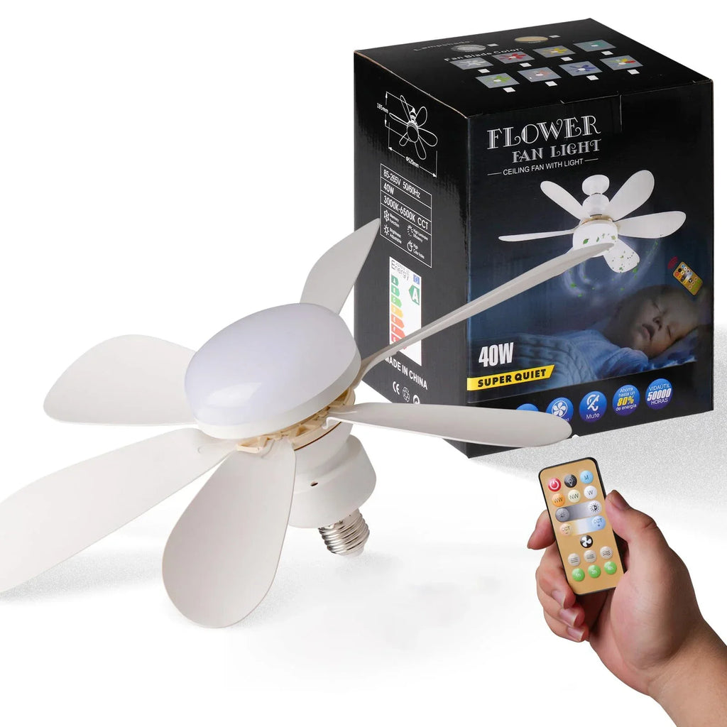 LED Ceiling Fan Light with Remote Control
