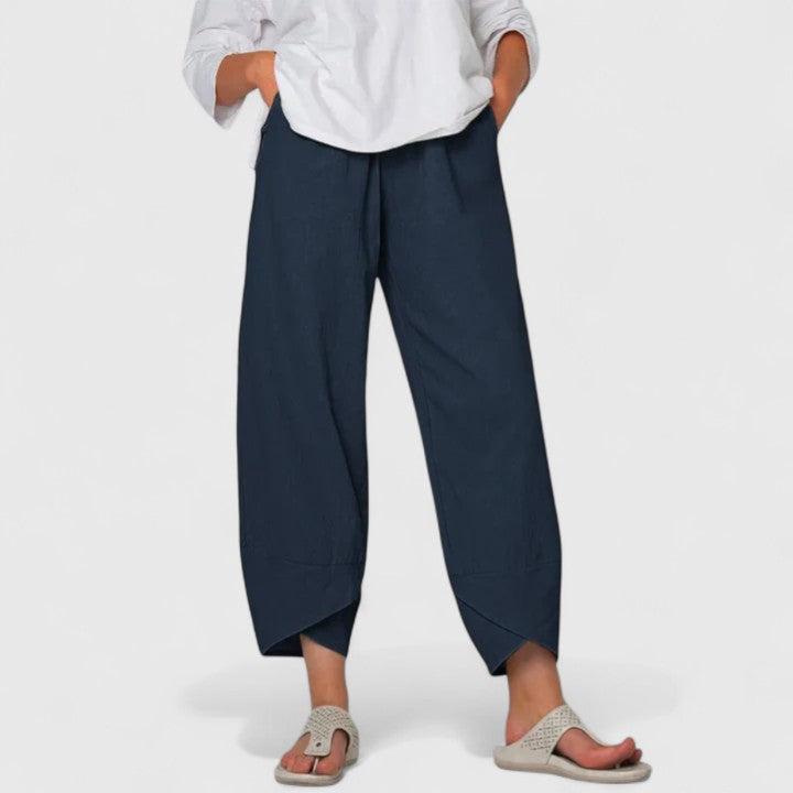 Pantalon chic à jambes larges d’inspiration vintage