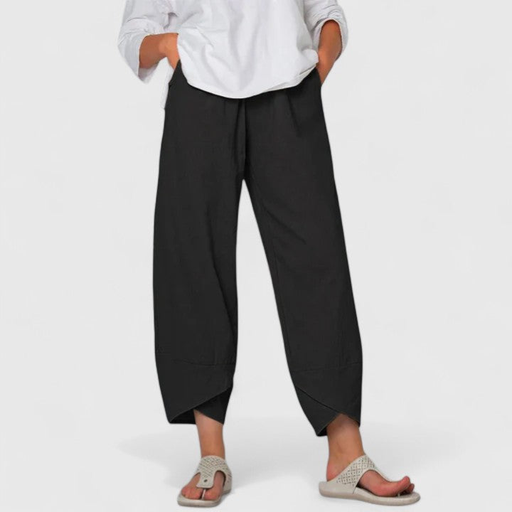Pantalon chic à jambes larges d’inspiration vintage