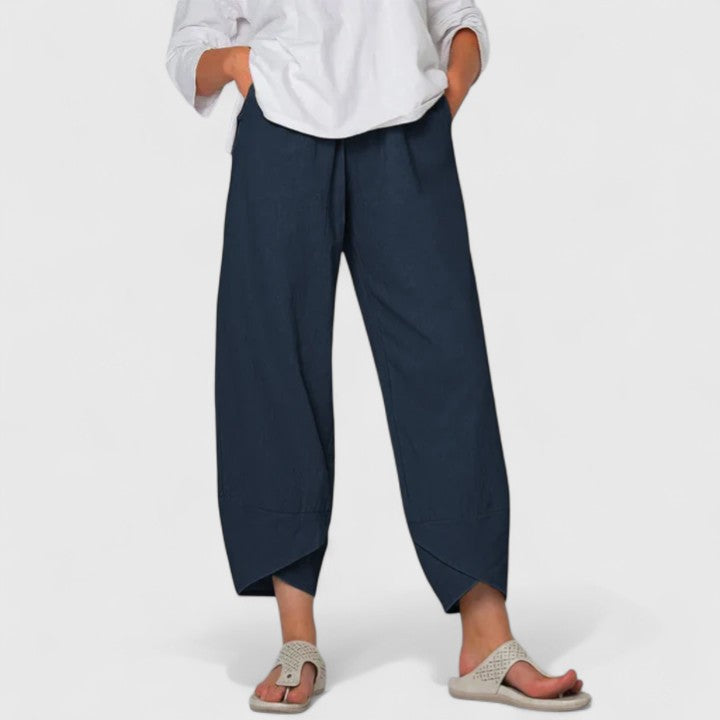Pantalon chic à jambes larges d’inspiration vintage
