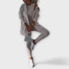 Versatile Women's Cardigan Set with Top and Leggings for Effortless Style