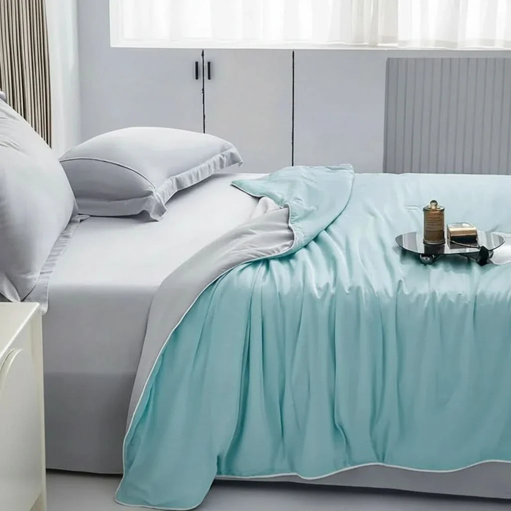 Cooling Blanket Summer | Breathable Bed Throw | Lightweight Summer Duvet