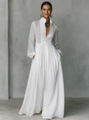 Robe longue élégante à manches longues pour femmes
