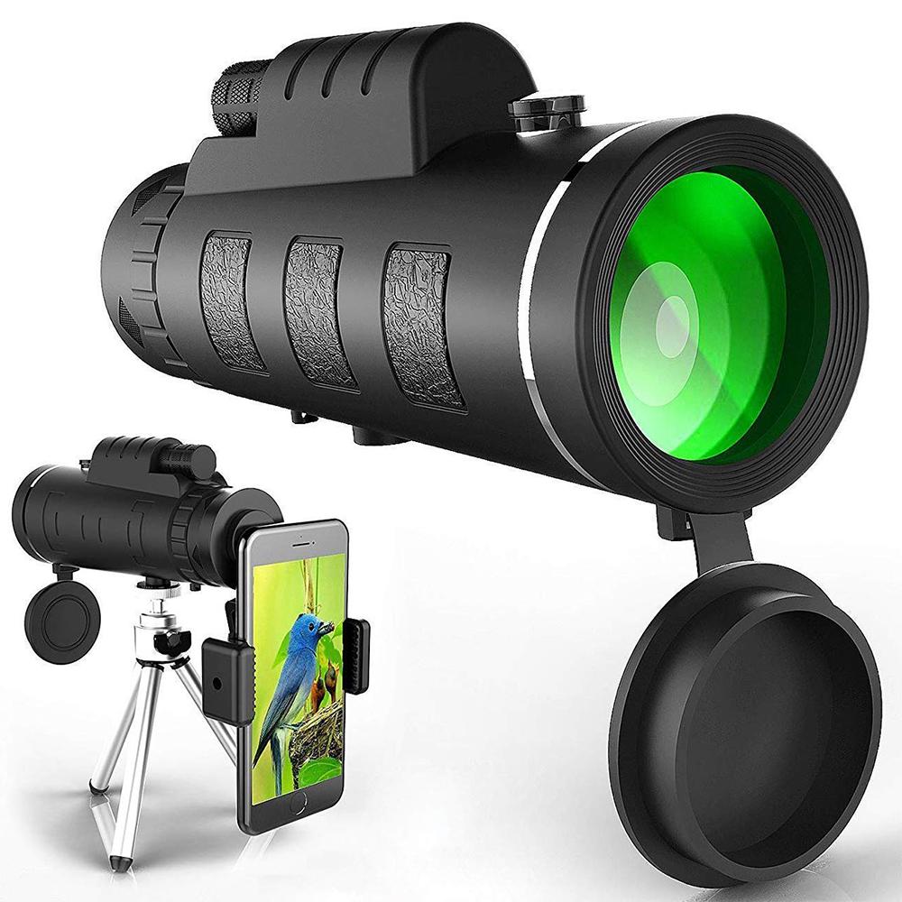Monocular Telescope with Smartphone Holder and Tripod Stand