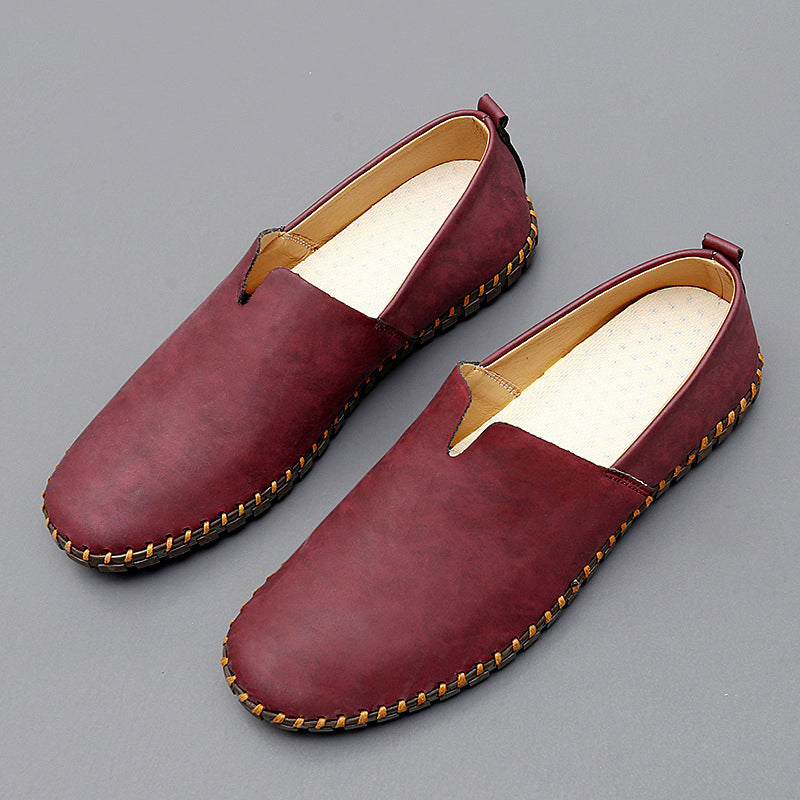 Mocassins pour hommes avec finition en cuir haut de gamme