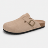 Unisex Buckle Clog Sandals with Contoured Footbed