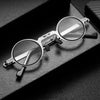 Titan Ultra-Lightweight Foldable Reading Glasses with Blue Light Protection in Silver - Stylish Round/Square Design