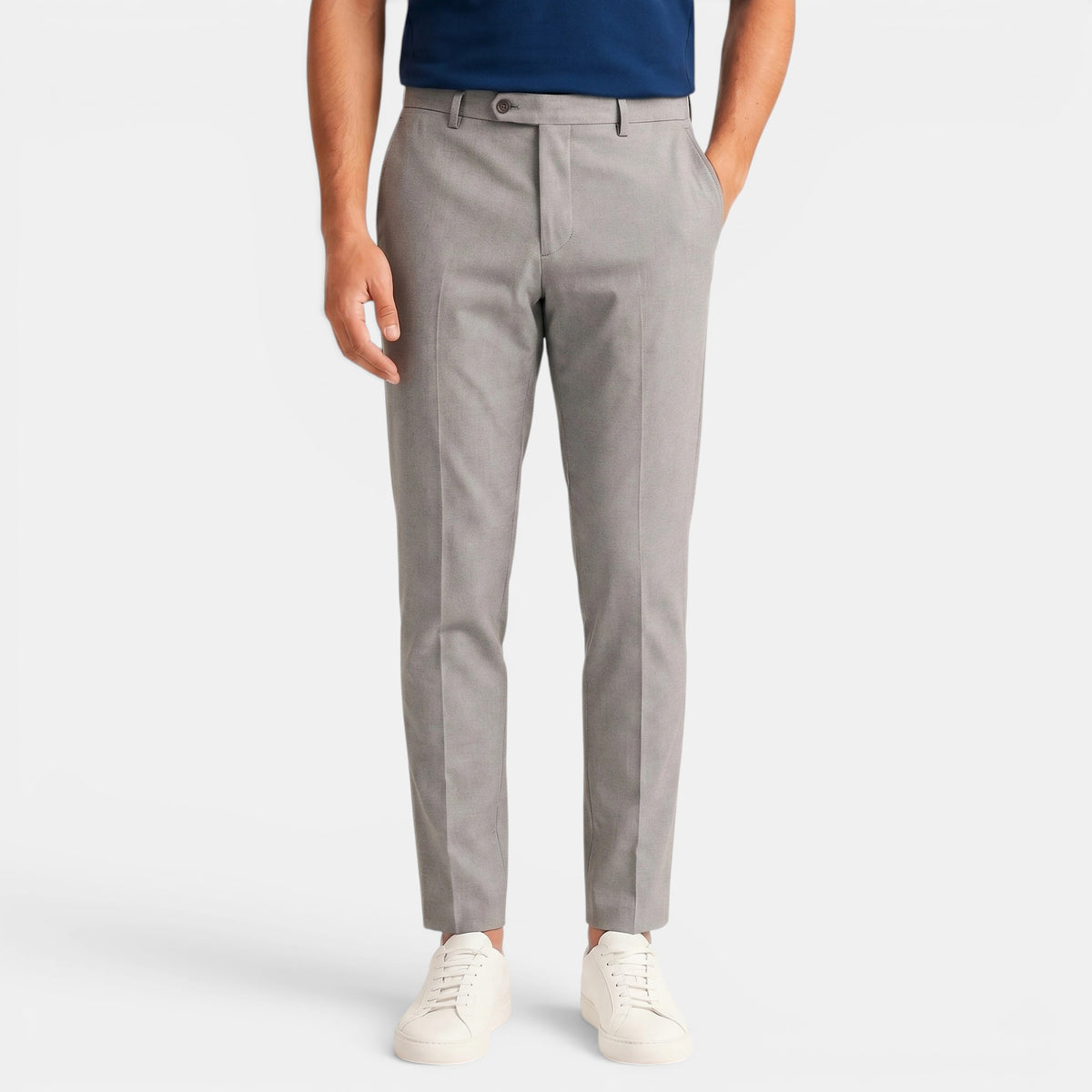 Men's Tailored Slim Leg Trousers for Everyday Wear