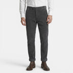 Pantalon droit en velours côtelé pour homme | Pantalon classique chic et décontracté