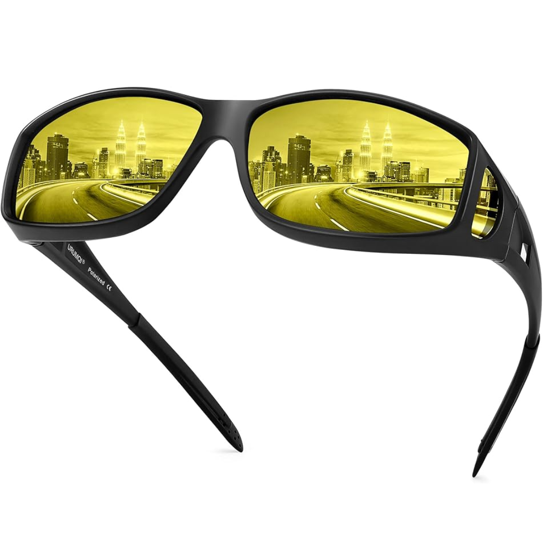 Polarized Night Driving Glasses for Glare Reduction Lightweight and Ideal for Low Light Conditions
