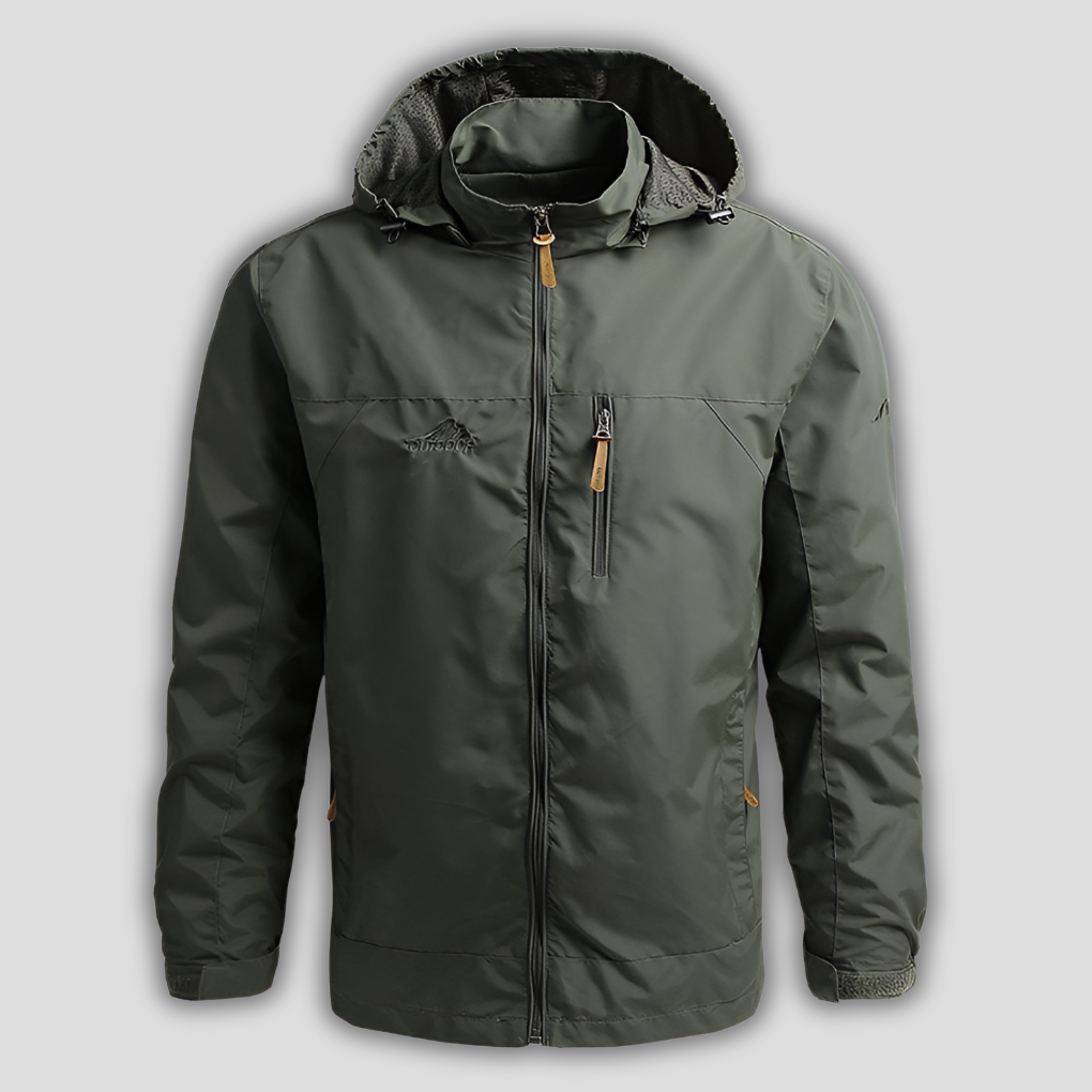 Men's Waterproof Windproof Outdoor Jacket for All-Weather Adventures