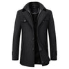 Men's Insulated Winter Coat with Windproof Design and Elegant High Collar