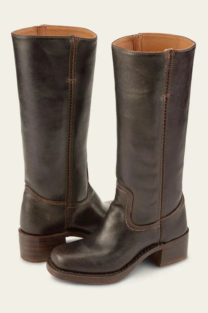 Women's Boots with Closed Toe Design and Block Heel