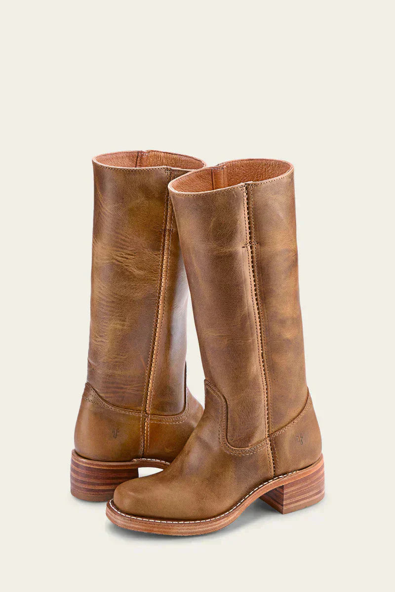 Women's Boots with Closed Toe Design and Block Heel