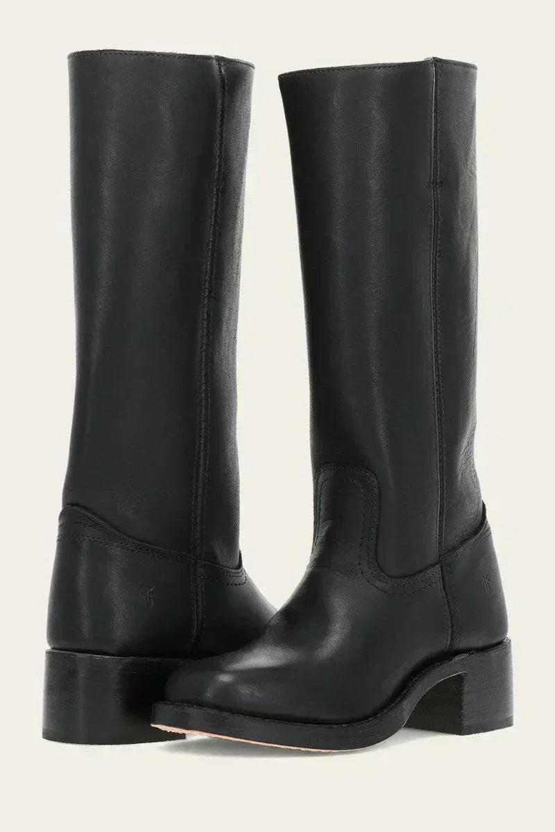 Women's Boots with Closed Toe Design and Block Heel