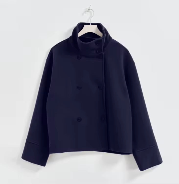 Veste courte pour femme au design croisé et au style polyvalent