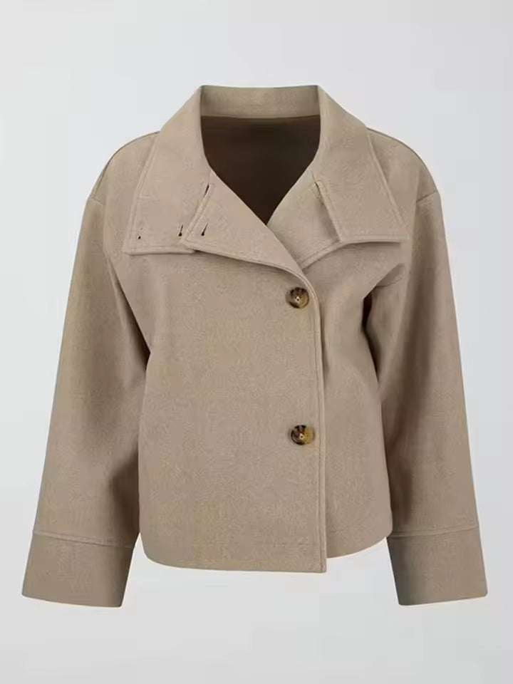 Veste courte pour femme au design croisé et au style polyvalent