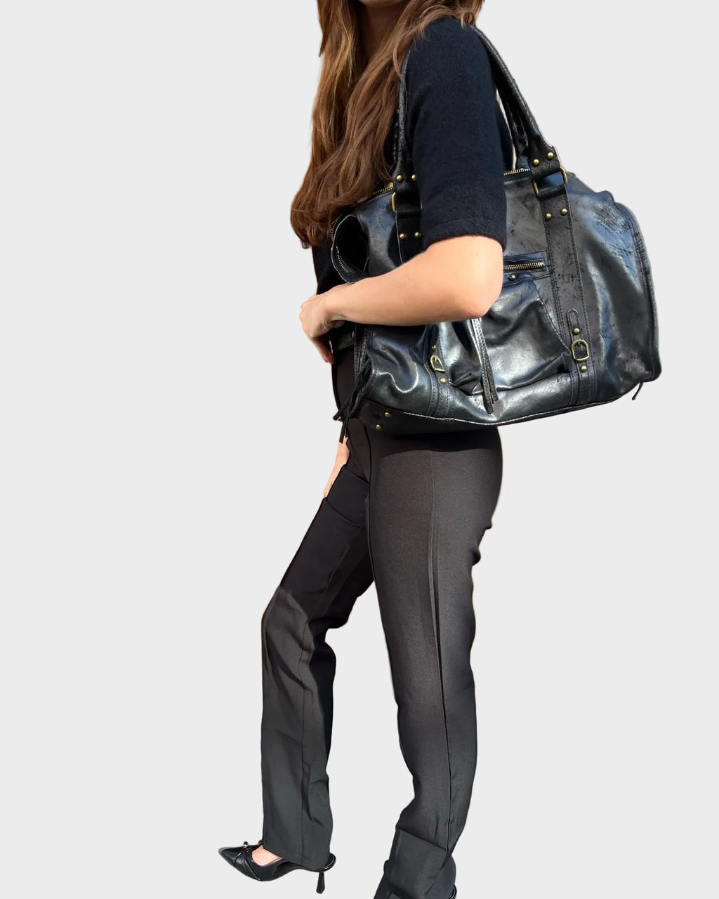 Sac cabas pour femme avec compartiment intérieur spacieux et fermeture zippée