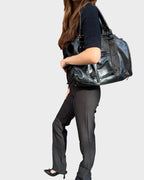 Sac cabas pour femme avec compartiment intérieur spacieux et fermeture zippée