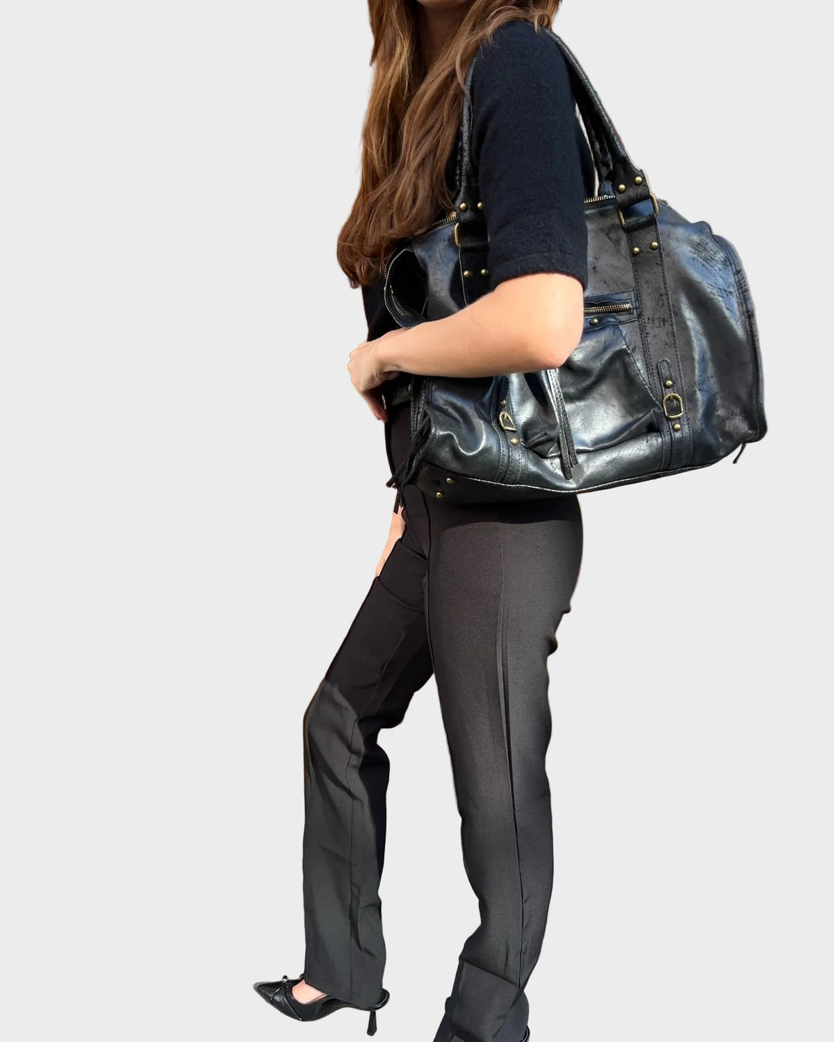 Sac cabas pour femme avec compartiment intérieur spacieux et fermeture zippée