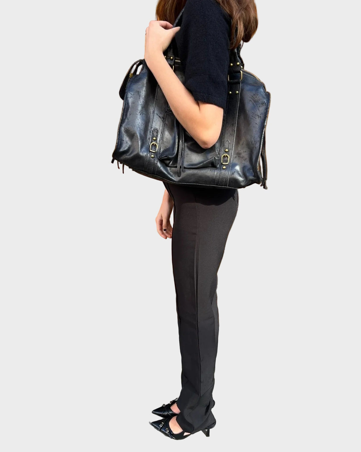 Sac cabas pour femme avec compartiment intérieur spacieux et fermeture zippée