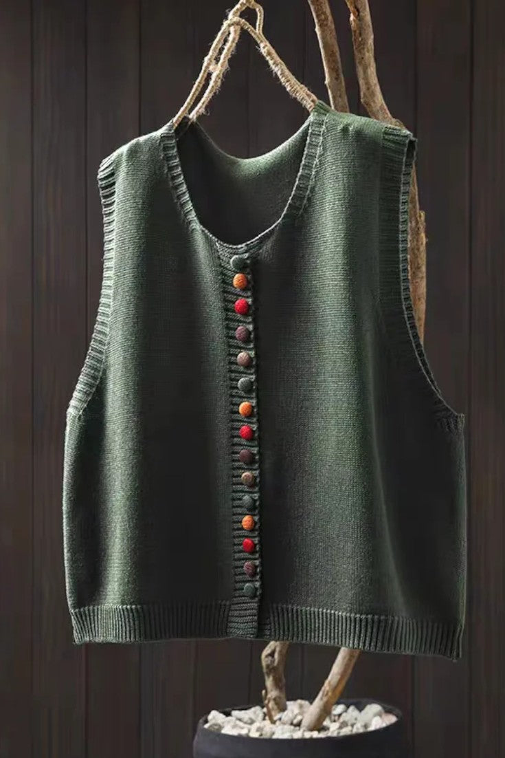 Timeless Women's Knitted Vest for Elegant Layering and Versatile Style