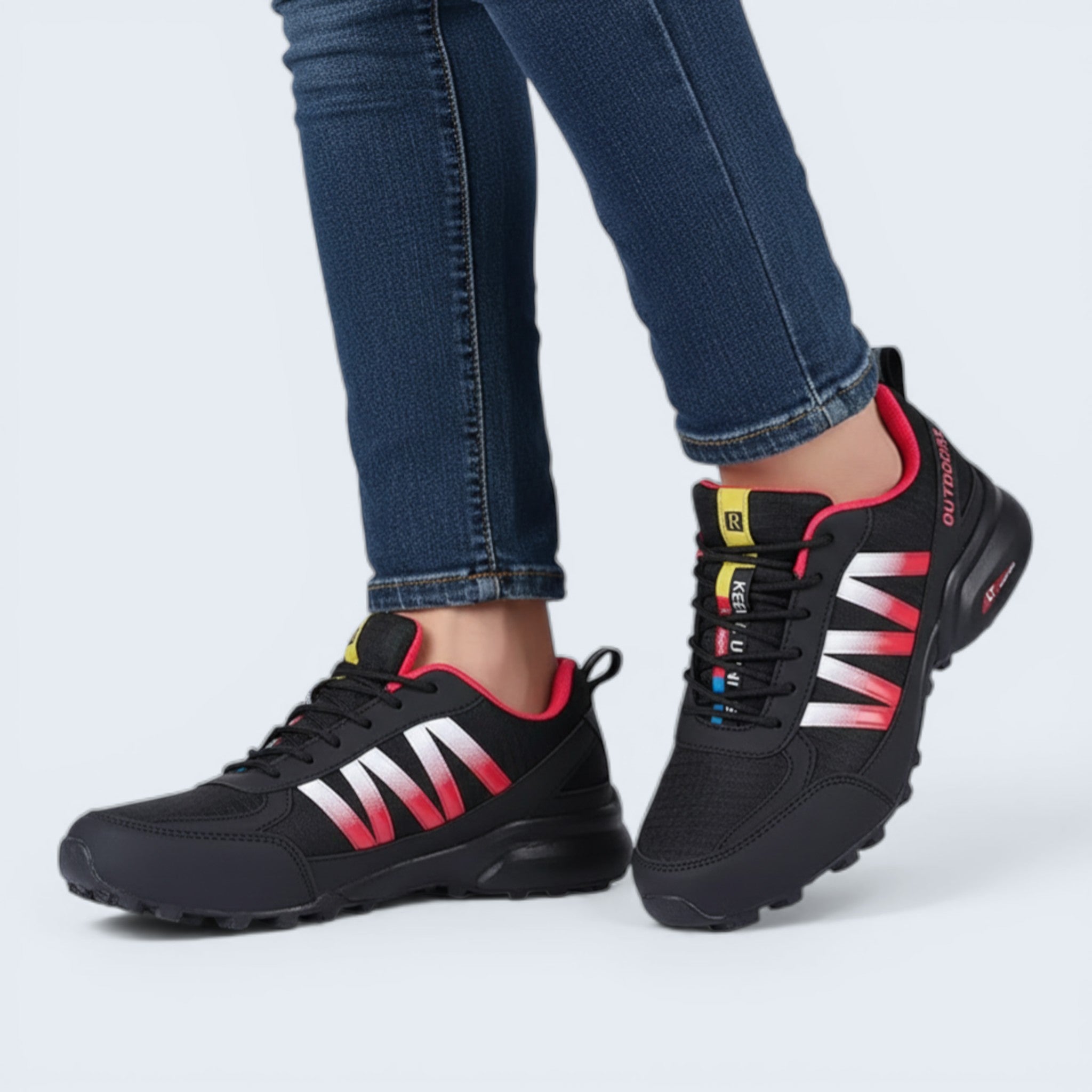 B&B Men’s TrailGrip Walking Trainers | Lightweight & Breathable | Non-Slip Outdoor Comfort