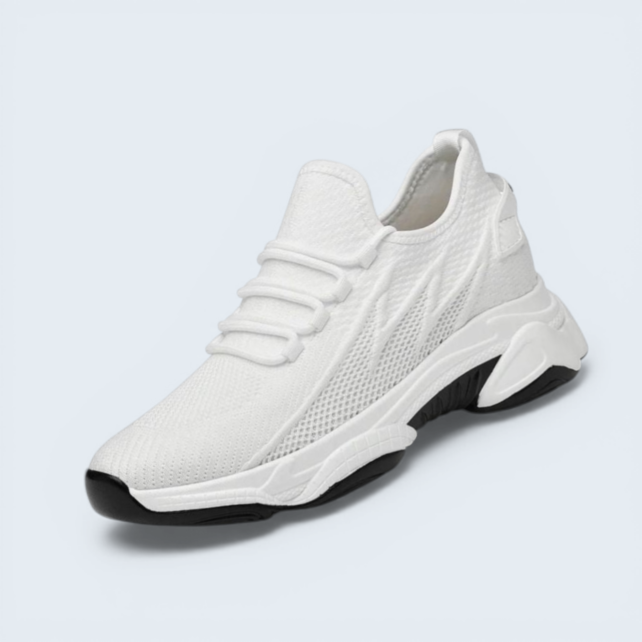 B&B Men Sneakers – Cushioned Hidden Lift Everyday Comfort for Daily Wear