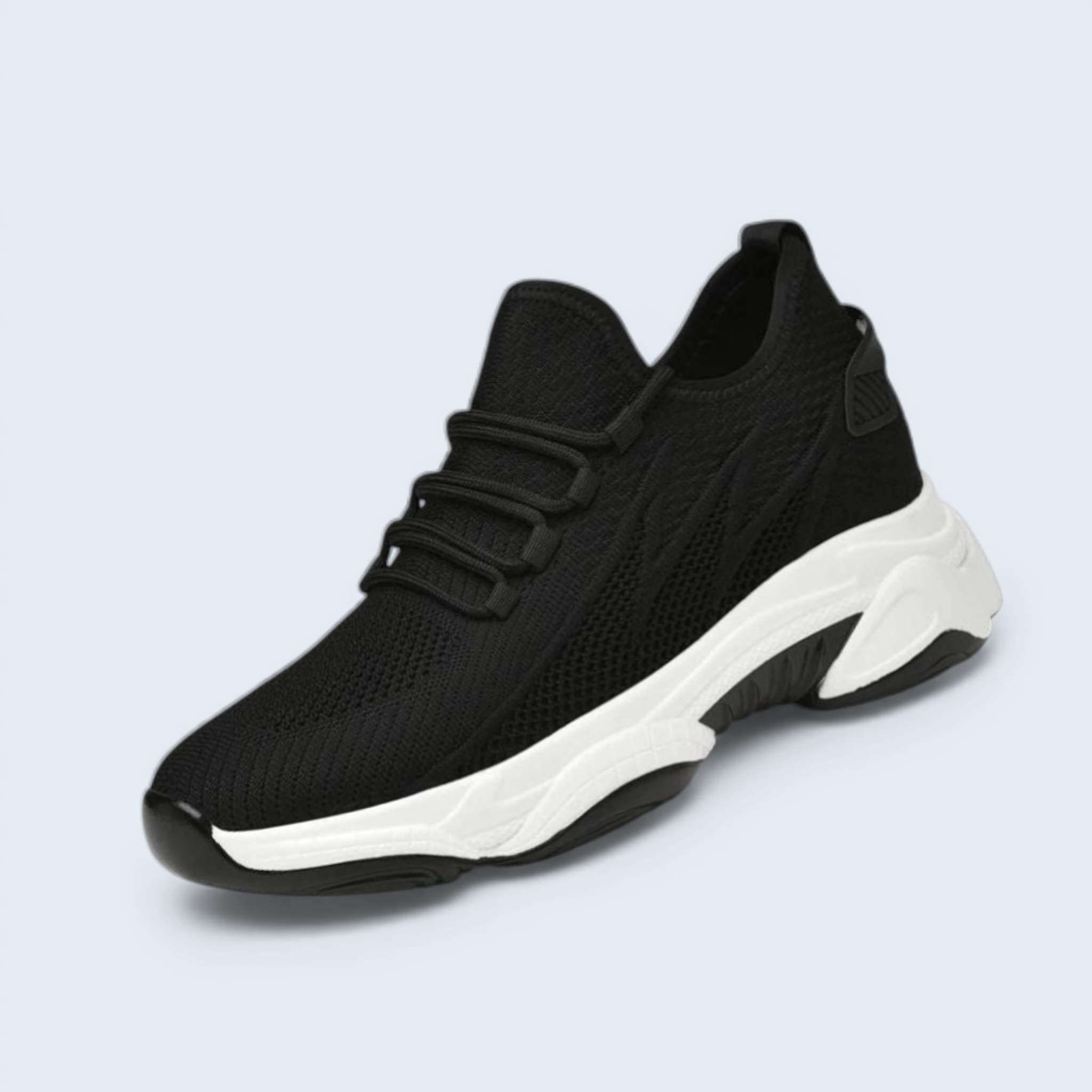 B&B Men Sneakers – Cushioned Hidden Lift Everyday Comfort for Daily Wear