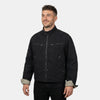 Men's Canvas Field Jacket with Zip Front Closure
