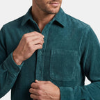 Surchemise décontractée pour homme avec col classique