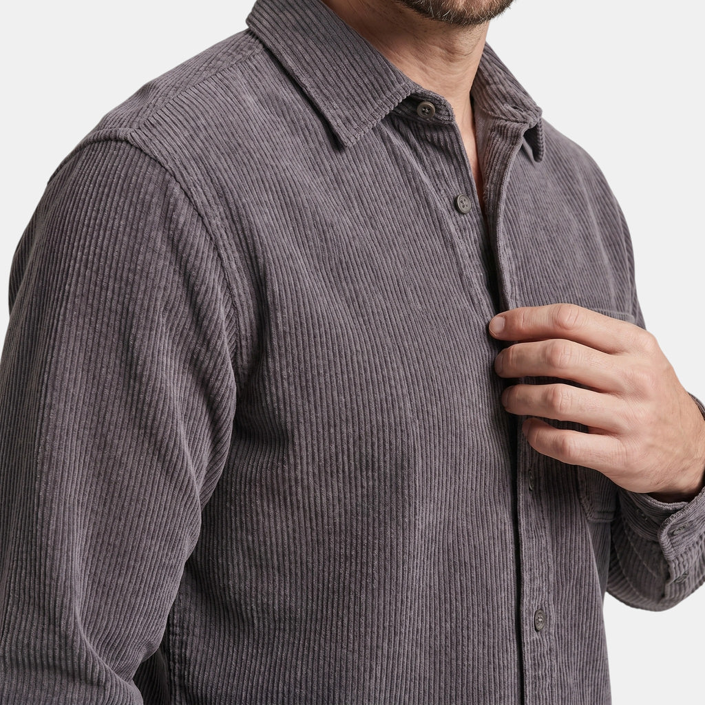 Surchemise décontractée pour homme avec col classique